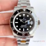 AAA Replica Rolex Submariner Black Face 116610LN Watch Noob/V10/904L/Swiss 3135